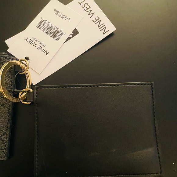 Nine West Black Key & Card Holder with Gold Details - Picture 3 of 5
